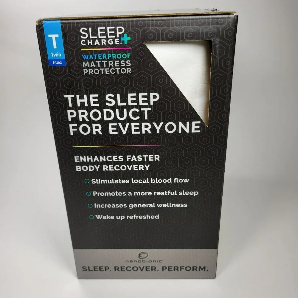 Sleep Charge Nanobionic Waterproof Mattress Protector 15
